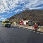 Imagen del accidente donde ha perdido la vida la vallisoletana en Cantabria.
