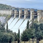 Embalse de Santa Teresa, en Salamanca, que contuvo una entrada de 550 metros cúbicos por segundo. CHD