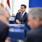 El eurodiputado Raúl de la Hoz, en el Parlamento Europeo.