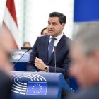 El eurodiputado Raúl de la Hoz, en el Parlamento Europeo.