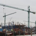 Construcción de viviendas en el barrio vallisoletano de El Peral.