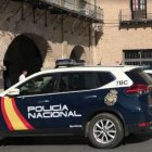 Vehículo de la Policía Nacional en Medina del Campo.