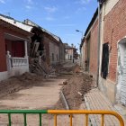Derrumbe de la pared de una panera en Rodilana, Medina del Campo.