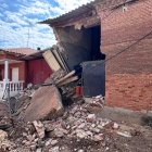 Derrumbe de la pared de una panera en Rodilana, Medina del Campo.