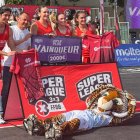 El 3G Valladolid 3x3 tras uno de sus triunfos en suelo francés