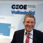 Imagen de Carlos Magdaleno el día del nombramiento como presidente de la CEOE de Valladolid.
