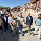 El consejero de Movilidad, José Luis Sanz Merino, en las actuaciones en Serrada