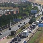 Retenciones en la A-62 a la altura de Arroyo