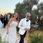 Uno de los momentos de la boda de José Moro, presidente de Bodegas Cepa 21, y Fátima Pereyra