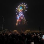 Espectáculo de drones por el 25 de aniversario de las Ferias y Fiestas de la Virgen de San Lorenzo.