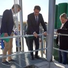 El consejero Juan Carlos Suárez-Quiñones en la nueva EDAR de Geria