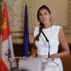 La concejala de Turismo, Blanca Jiménez, durante la rueda de prensa del balance de las fiestas de Valladolid