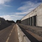 Estado de las obras del enlace ferroviario de la U de Olmedo este jueves