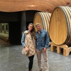 Carlos Baute y Astrid Klisans en Bodegas Arzuaga.