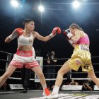 Isa Rivero en uno de sus combates internacionales.