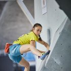 Iziar Martínez, en un Campeonato de Escalada.