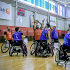Una acción del partido entre Amiab Albacete y Fundación Aliados.