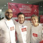 Castilla y León participa en el Campeonato Nacional de Cocina y Repostería. De izquierda a derecha, Carlos Prieto, César Boal; y Sara Cámara