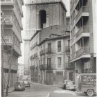 La calle Arribas, vista desde López Gómez y con la catedral al fondo, en 1970.