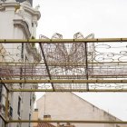 Preparativos de las luces de Navidad.
