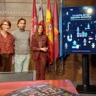 Gallego, Gutiérrez, Igualador y San José, esta mañana.