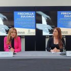 Mar Sancho y Yolanda Buroaga durante la rueda de prensa