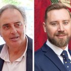 El alcalde de Laguna de Duero, Avelino Álvarez, y el de Mayorga, David de la Viuda.