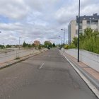 La calle Viaje de Aguas, a la altura del número 23, en Valladolid.