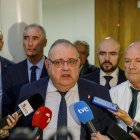 El consejero de Sanidad, Alejandro Vázquez, asiste a la presentación a los profesionales del proyecto de la nueva infraestructura del Complejo Asistencial Universitario de Segovia