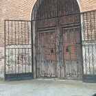 Puerta que el cura de Ventosa de la Cuesta anunció en Wallapop