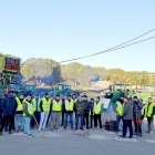 Concentración de agricultores en San Esteban de Gormaz (Soria) este viernes.