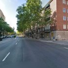 Paseo Zorrilla con calle Granados, lugar donde ha tenido lugar el accidente