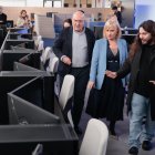 Visita del alcalde de Valladolid, Jesús Julio Carnero, y la y la consejera de Industria, Comercio y Empleo de la Junta de Castilla y León, Leticia García al Tech Lab 1094