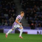 Arnu, con la camiseta del primer equipo del Real Valladolid.