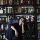 La actriz vallisoletana Elvira Mínguez en su casa de Madrid, en una imagen de archivo.