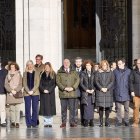 Minuto de silencio en el Ayuntamiento de Valladolid por el accidente ferroviario de Adamuz (Córdoba)