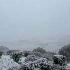 Imagenes de la nevada en la localidad vallisoletana de urueña.