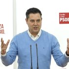 El secretario de Organización del PSOECyL, Daniel de la Rosa, presenta la Sectorial de Sanidad del PSOE de Castilla y León.