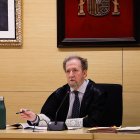 El juez Roger Redondo, en un momento del juicio por el crimen del vallisoletano Sergio Delgado.