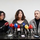 Los padres y la hermana de Sergio Delgado, en una imagen de archivo.