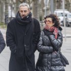 Los padres de Sergio Delgado, a punto de entrar en la Audiencia Provincial de Burgos, en una imagen de archivo.