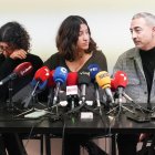 Chus Franco, Carla Delgado y  Francisco Delgado. Padres y hermana de Sergio Delgado