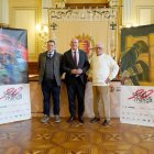 Carlos Ramírez, Jesús Julio Carnero y Jesús Redondo en la presentación del Salón del Cómic y del Manga