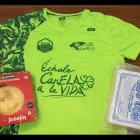 Los obsequios que llevó Sara a La Revuelta, entre los que se encuentran las garrapiñadas de Medina de Rioseco.