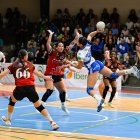 Imagen del duelo jugado por el Aula ante Lanzarote en la primera vuelta.