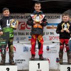 Podio de Trial en el Campeonato Cántabro de Trial en la localidad de Cabezón de la Sal.