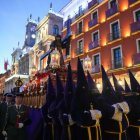 Un momento del Viacrucis procesional en el Miércoles Santo de la capital vallisoletana.