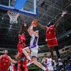 Una acción del UEMC Baloncesto Valladolid en su último partido en Jaén.