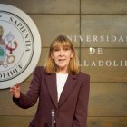 Carmen Camarero, en una imagen de archivo cuando presentaba su candidatura a rectora de la UVa.