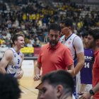 David Barrio, en un tiempo muerto ante Llíria.
